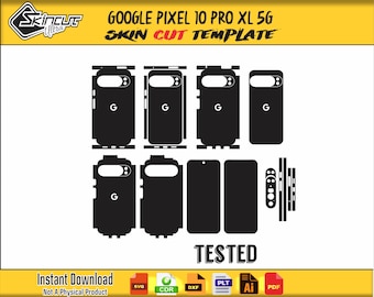 Google Pixel 10 Pro XL 5G Skin vector template file skin die cut layout