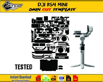Dji RS4 Mini Skin vector template file skin die cut layout Dji RS4 Mini Cut file - Dji RS4 Mini Skin Cut- File Dji RS4 Mini Skin Template