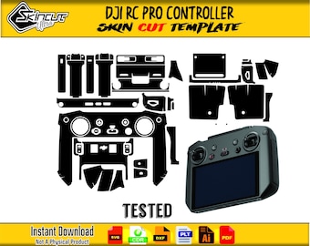 DJI Rc Pro Controller Skin template vector file skin die cut layout DJI Rc Pro Controller skin cut file Svg vector