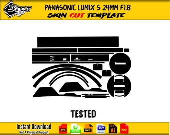 Panasonic LUMIX S 24mm F1.8 Skin template vector file skin die cut layout LUMIX S 24mm F1.8 Skin cut file