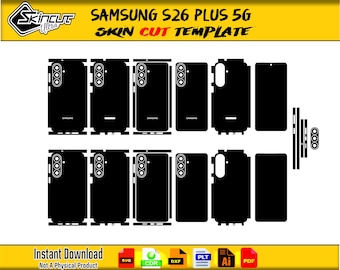 Samsung Galaxy S26 Plus 5G Skin template vector file skin die cut - Samsung S26 Plus Skin cut file - Samsung S26 Plus Cut File Vector SVG