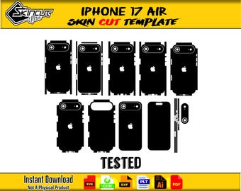 iPhone 17 Air Skin Vector Template file skin die cut layout