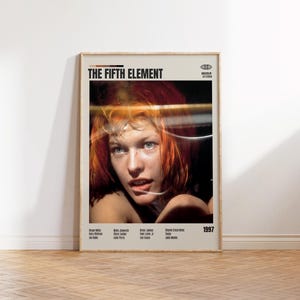 The Fifth Element,Luc Besson,Minimalist Movie Poster, Retro Movie Poster, Mid century modern, Vintage Retro Art Print,Best Movies,A3 Poster