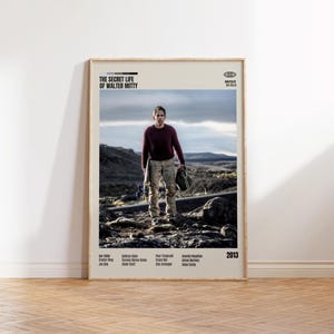 The Secret Life of Walter Mitty,Ben Stiller,Minimalist Movie Poster, Retro Movie Poster, Mid century modern, Vintage Retro Art Print