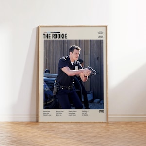 The Rookie, Alexi Hawley, Poster minimalista di un film, Poster retrò di un film, Stile moderno di metà secolo, Stampa artistica retrò vintage, I migliori film