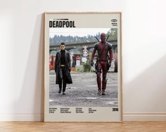 Deadpool,Tim Miller,Minimalist Movie Poster, Retro Movie Poster, Mid century modern, Vintage Retro Art Print, Best Movies