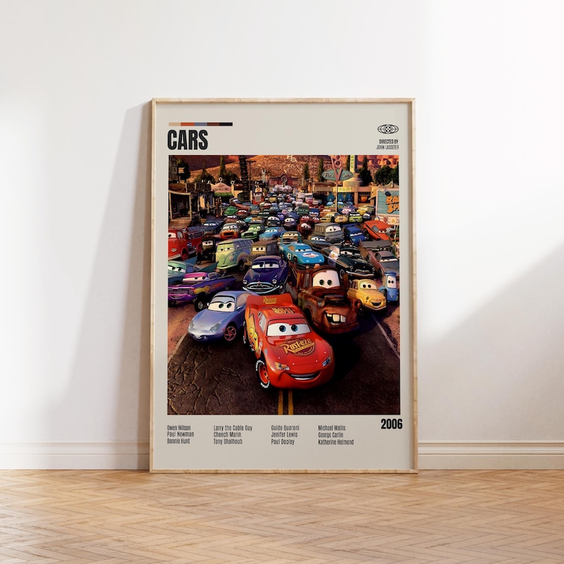 Cars Movie Poster - Etsy