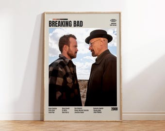 Breaking Bad,Vince Gilligan,Minimalist Movie Poster, Retro Movie Poster, Mid century modern, Vintage Retro Art Print, Best Movies