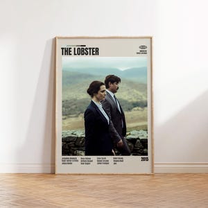 The Lobster,Yorgos Lanthimos,Minimalist Movie Poster, Retro Movie Poster, Mid century modern, Vintage Retro Art Print, Best Movies