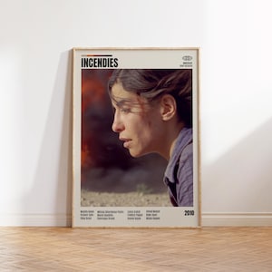 Incendies,Denis Villeneuve,Minimalist Movie Poster, Retro Movie Poster, Mid century modern, Vintage Retro Art Print,Best Movies,A3 Poster