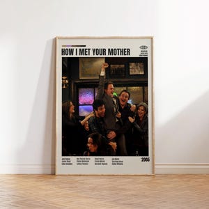 How I Met Your Mother, Carter Bays, Poster minimalista di un film, Poster retrò di un film, Stile moderno di metà secolo, Stampa artistica retrò vintage, I migliori film