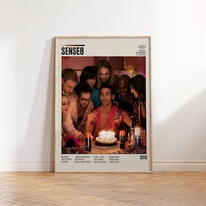 Sense8, J. Michael Straczynski-Lana Wachowski, Poster cinematografico minimalista, Poster cinematografico retrò, Stile moderno di metà secolo, Stampa artistica retrò vintage
