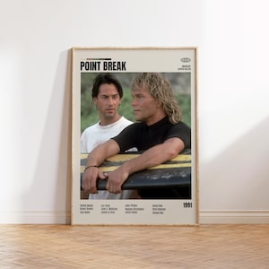 Point Break,Kathryn Bigelow,Minimalist Movie Poster, Retro Movie Poster, Mid century modern, Vintage Retro Art Print,Best Movies,A3 Poster
