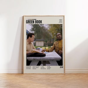 Green Book,Peter Farrelly,Minimalist Movie Poster, Retro Movie Poster, Mid century modern, Vintage Retro Art Print, Best Movies