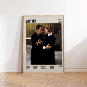 Gattaca,Andrew Niccol,Minimalist Movie Poster, Retro Movie Poster, Mid century modern, Vintage Retro Art Print,Best Movies,A3 Poster