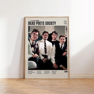 Dead Poets Society,Peter Weir,Minimalist Movie Poster, Retro Movie Poster, Mid century modern, Vintage Retro Art Print, Best Movies