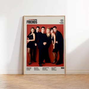 Friends,David Crane,Minimalist Movie Poster, Retro Movie Poster, Mid century modern, Vintage Retro Art Print, Best Movies,A3 poster