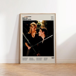 Buffy the Vampire Slayer,Joss Whedon,Minimalist Movie Poster, Retro Movie Poster, Mid century modern, Vintage Retro Art Print,Best Movies