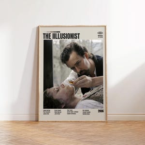 The Illusionist,Neil Burger,Minimalistisches Filmplakat, Retro Filmplakat, Mid century modern, Vintage Retro Kunstdruck,Beste Filme