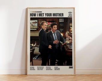 How I Met Your Mother,Carter Bays,Minimalist Movie Poster, Retro Movie Poster, Mid century modern, Vintage Retro Art Print, Best Movies