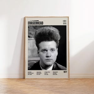 Eraserhead,David Lynch,Minimalist Movie Poster, Retro Movie Poster, Mid century modern, Vintage Retro Art Print,Best Movies,A3 Poster