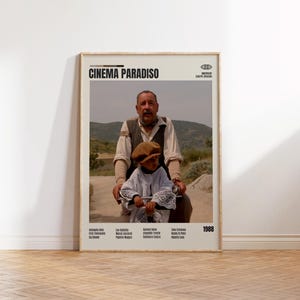 Cinema Paradiso,Giuseppe Tornatore,Minimalist Movie Poster, Retro Movie Poster, Mid century modern, Vintage Retro Art Print,Best Movies