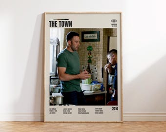The Town Movie Poster, Ben Affleck, Retro Art Print (Digital Download)