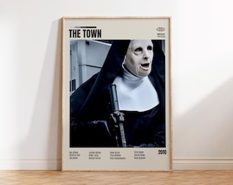 The Town Movie Poster, Ben Affleck, Minimalist Art Print (Digital Download)