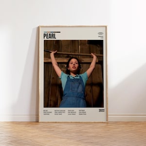 Pearl,Ti West,Minimalistisch Film Poster,Retro Poster,Mid century modern,Vintage Retro Kunstdruck,Beste Filme,A3 Poster