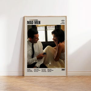 Mad Men,Matthew Weiner,Minimalist Movie Poster, Retro Movie Poster, Mid century modern, Vintage Retro Art Print, Best Movies,A3 Poster