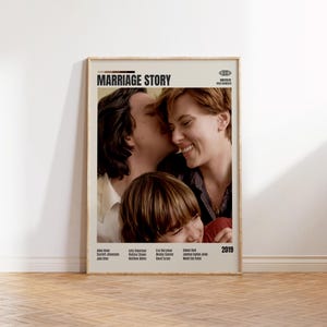 Marriage Story,Noah Baumbach,Minimalistisch Film Poster, Retro Film Plakat,Mid century modern,Vintage Retro Kunstdruck,Beste Filme,A3 Poster