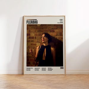 Fleabag,Phoebe Waller-Bridge,Minimalist Movie Poster, Retro Movie Poster, Mid century modern, Vintage Retro Art Print, Best Movies,A3 poster