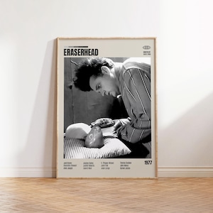Eraserhead,David Lynch,Minimalist Movie Poster, Retro Movie Poster, Mid century modern, Vintage Retro Art Print,Best Movies,A3 Poster