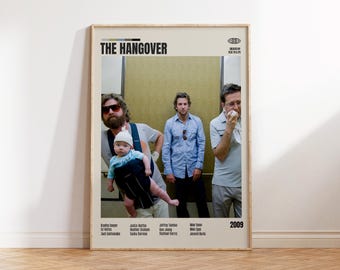The Hangover,Todd Phillips,Minimalist Movie Poster, Retro Movie Poster, Mid century modern, Vintage Retro Art Print,Best Movies,A3 Poster