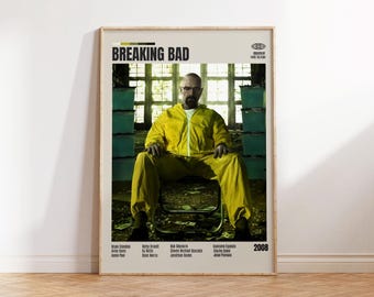 Breaking Bad,Vince Gilligan,Minimalist Movie Poster, Retro Movie Poster, Mid century modern, Vintage Retro Art Print, Best Movies