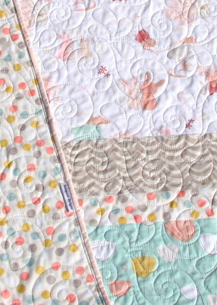 Rabbit Baby Bedding Bunny Baby Quilt Toddler Nursery Decor Etsy Ireland