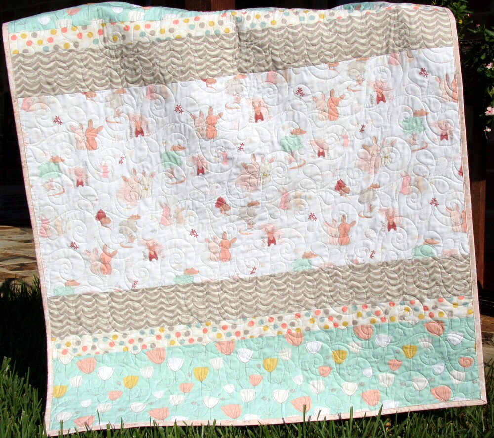 Rabbit Baby Bedding Bunny Baby Quilt Toddler Nursery Decor Etsy Ireland