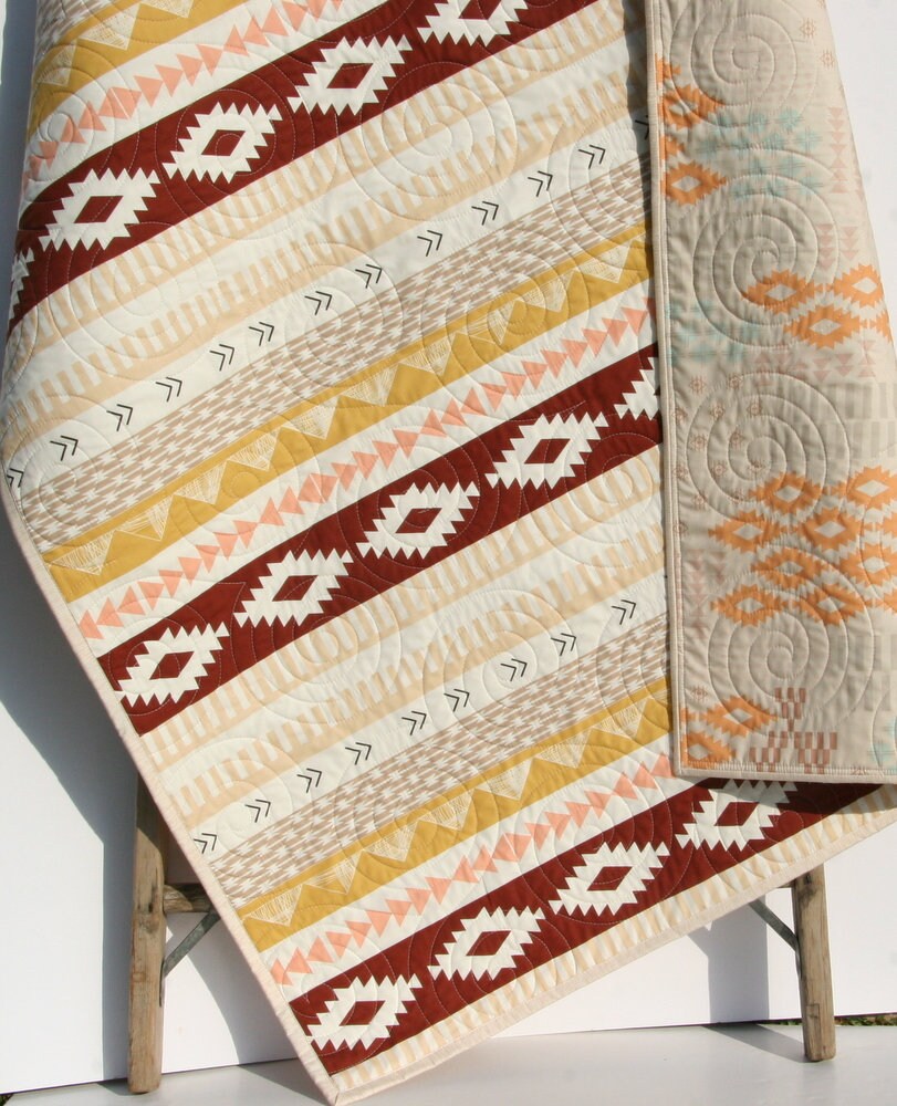 Aztec Crib Bedding Arizona Baby Blanket Southwest Crib Quilt Handmade Baby Gift Nursery Decor Toddler Brown Gold Tan Boy or Girl Etsy Canada