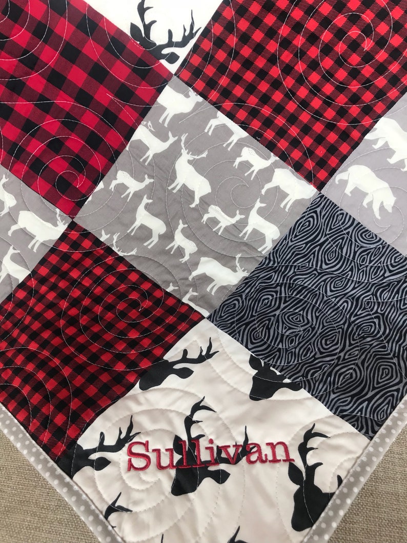 Personalized Baby Blanket Baby Shower Gift Woodland Baby Etsy