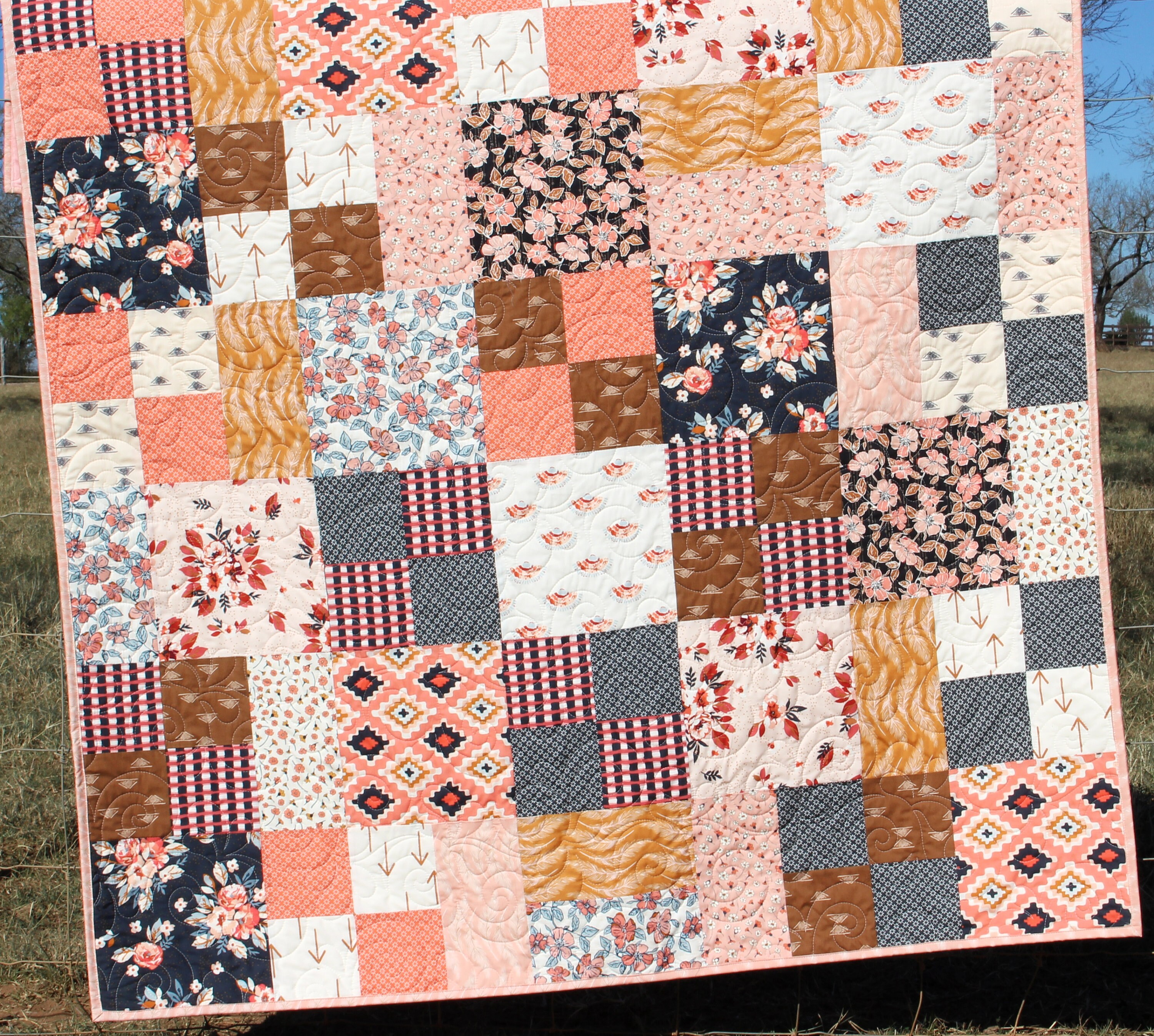 Handmade quilt blanket hotsell