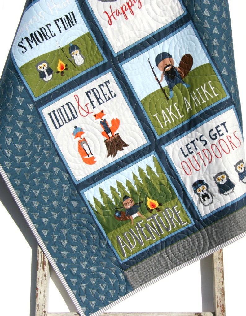 Baby Quilts Handmade Woodland Nursery Homemade Quilts Etsy