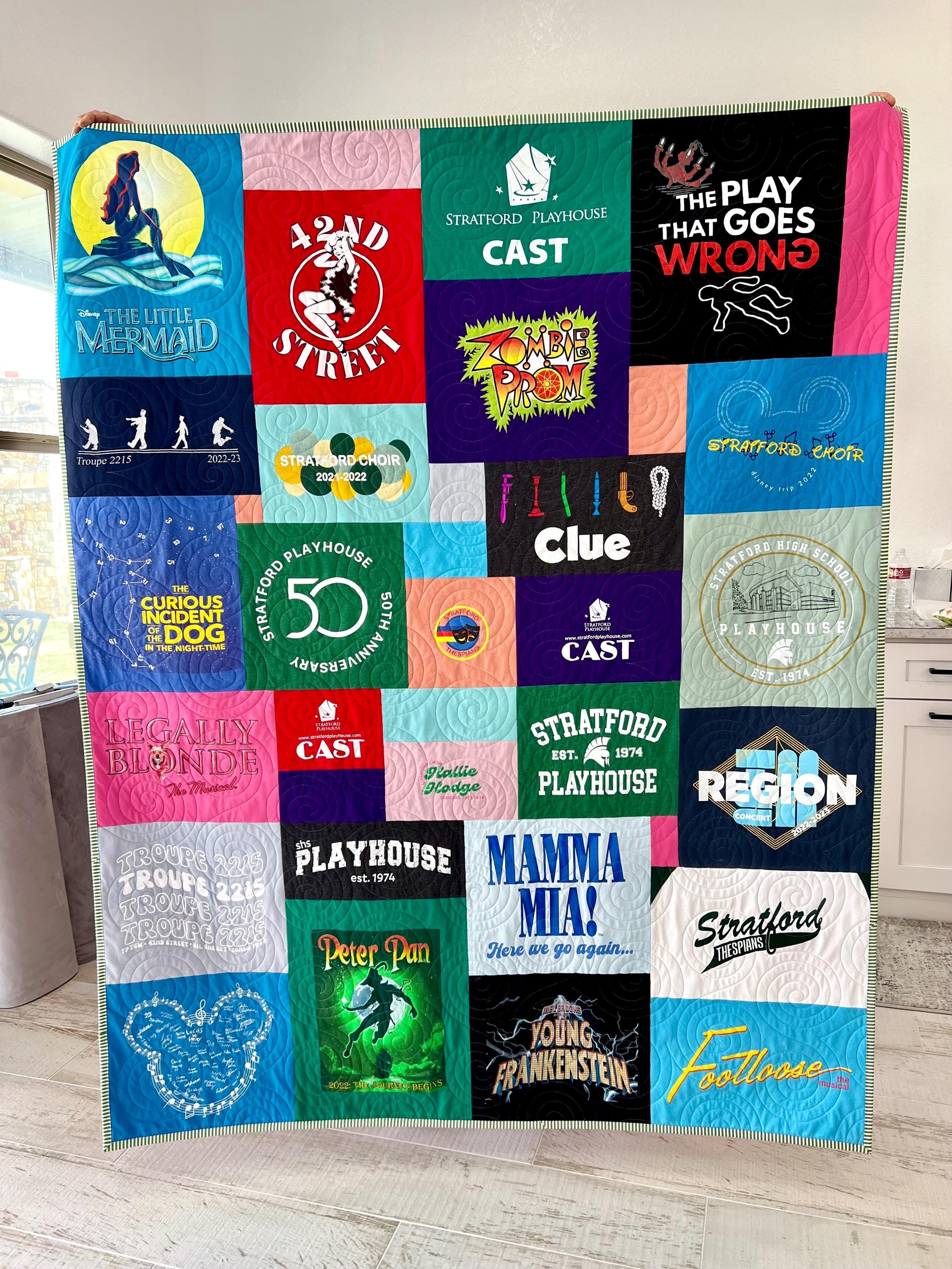 T-Shirt Quilt Deposit Custom Quality Blanket with Minky