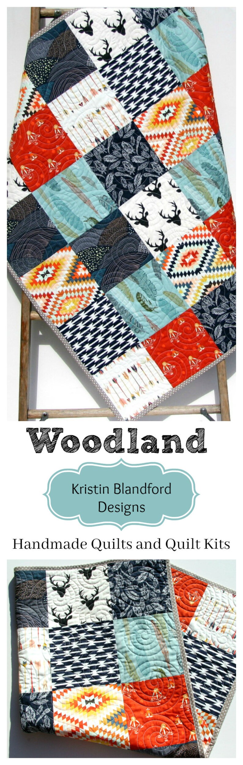 Tribal Nursery, Baby Deer Blanket, Aztec Quilts, Trending Now, Baby Boy Deer Quilt, Woodland Boy Crib, Feathers Crib Bedding, Arrows, Boy image 6