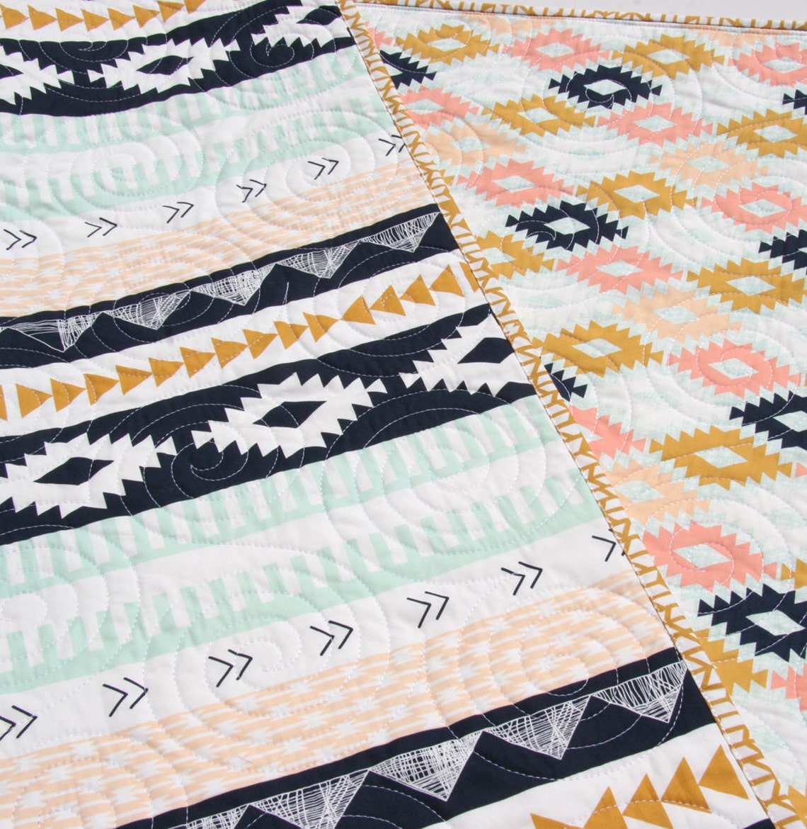 Aztec Crib Bedding Arizona Baby Blanket Southwest Crib Etsy