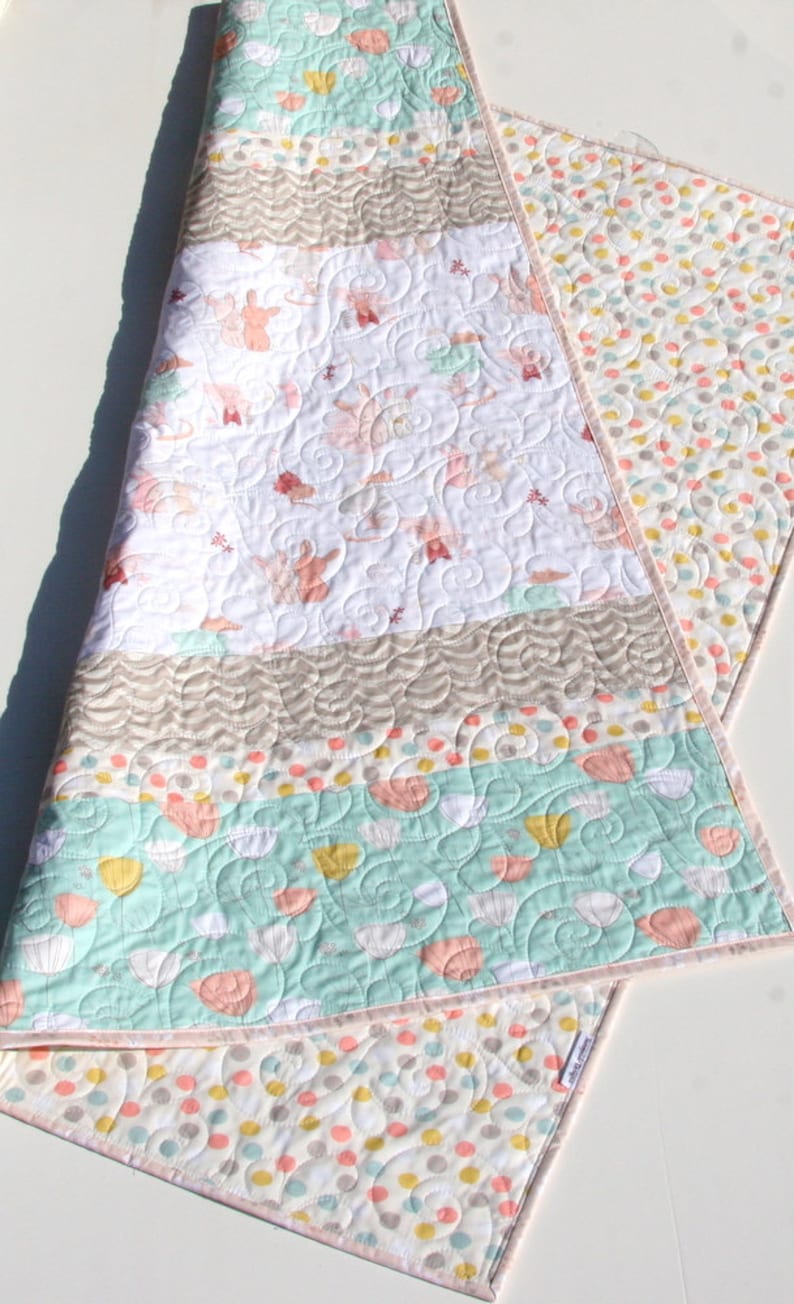 Rabbit Baby Bedding Bunny Baby Quilt Toddler Nursery Decor Etsy Ireland