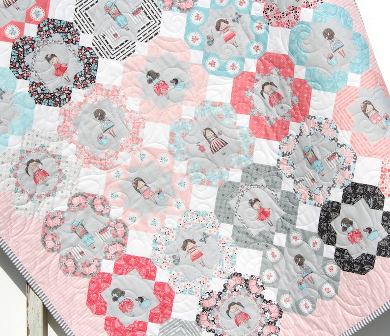 Personalized Baby Quilt Girl Newborn Bedding Handmade Etsy