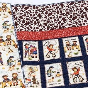 Once Upon A Rodeo Hats Quilted Blanket NCU0DV367