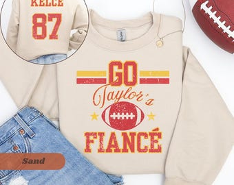 Suéter del prometido de Go Taylor: suéter acogedor para fans de Kelce