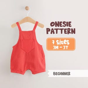 Kids Romper Sewing Pattern: 3 Months to 3 Years (PDF Pattern)