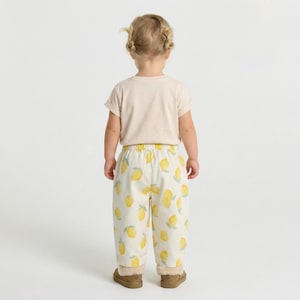 Cotton Pants Pattern For Boys - Kid's Pants With Pockets Sewing Pattern For Woven Fabrics, PDF Patterns For Children, Boys pants pattern, corduroy pants pattern for children, simple pants pattern for girls, trousers pants pattern for kids, pajama pants pattern, elastic waistband pants pattern, elastic pants sewing pattern, pdf sewing patterns for kids, childrens pants pattern, toddler pants pattern, sewing pattern for toddlers, baby boy pants pattern